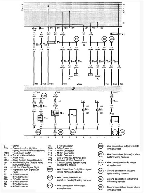 volkswagen wiring diagram for 1999 